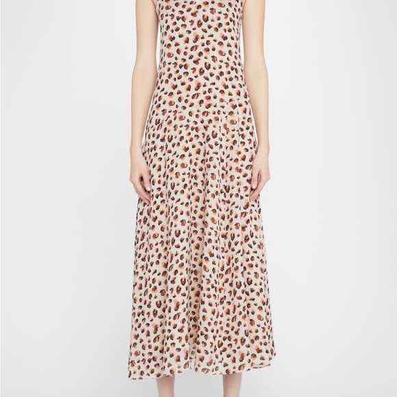 Theory flora leopard print silk midi cami dress - Picture 14 of 14